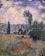 Claude Monet Poppy Field Near Vetheuil oil on canvas